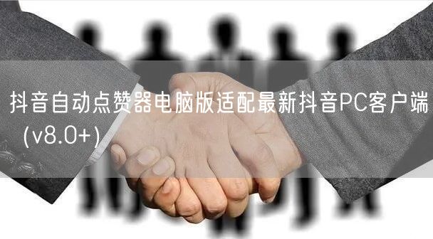 抖音自动点赞器电脑版适配最新抖音PC客户端(v8.0+)