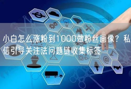 小白怎么涨粉到1000做粉丝画像?私信引导关注法问题链收集标签