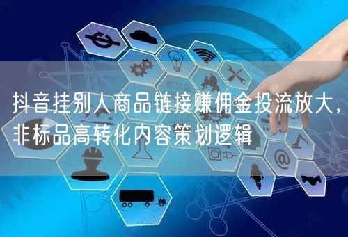 抖音挂别人商品链接赚佣金投流放大,非标品高转化内容策划逻辑