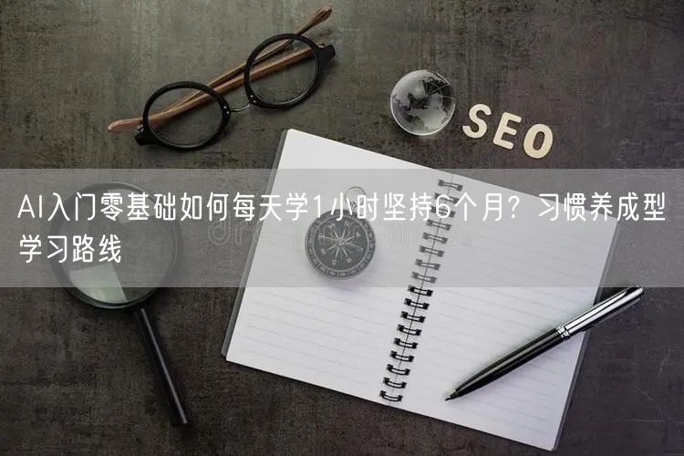 AI入门零基础如何每天学1小时坚持6个月?习惯养成型学习路线