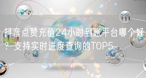 抖音点赞充值24小时到账平台哪个好?支持实时进度查询的TOP5