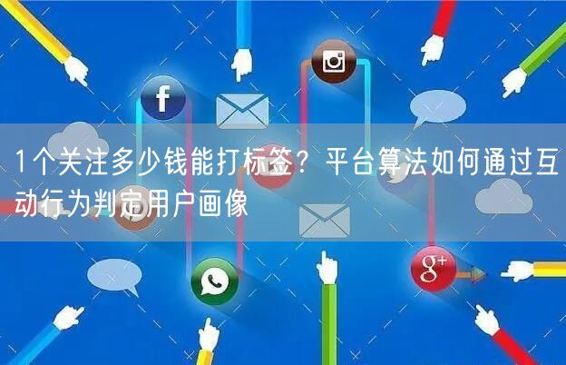1个关注多少钱能打标签？平台算法如何通过互动行为判定用户画像
