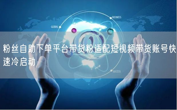 粉丝自助下单平台带货粉适配短视频带货账号快速冷启动