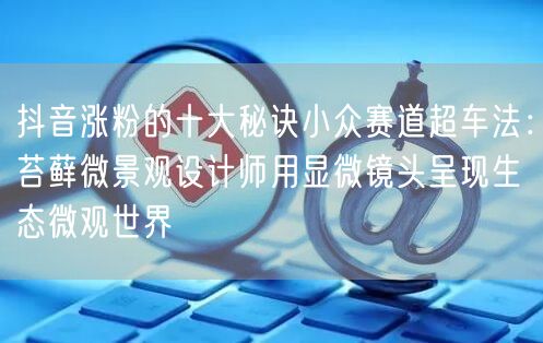 抖音涨粉的十大秘诀小众赛道超车法：苔藓微景观设计师用显微镜头呈现生态微观世界