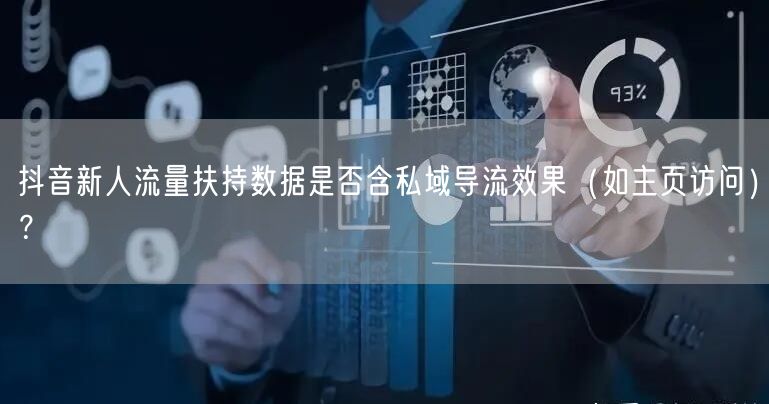 抖音新人流量扶持数据是否含私域导流效果（如主页访问）？